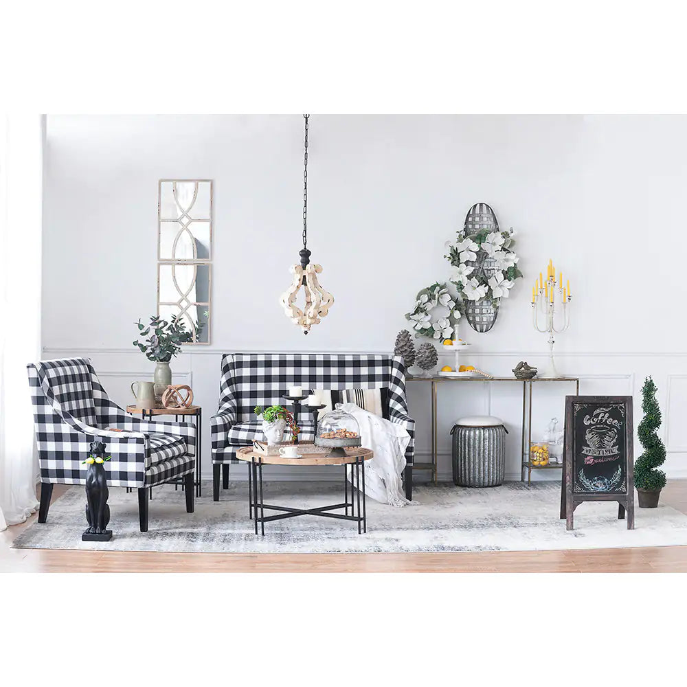 French Country Wood Chandelier