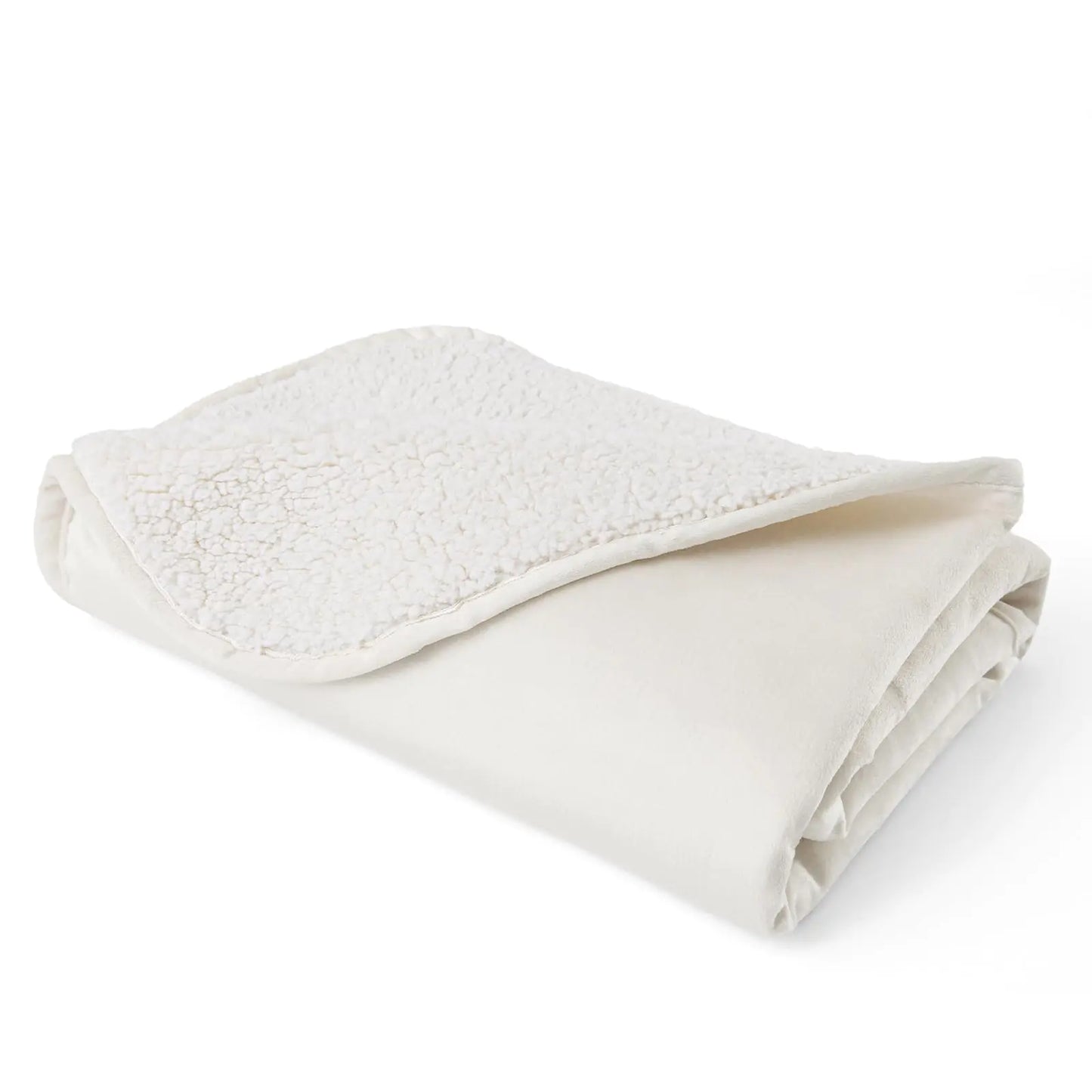 Bigbeer Cat BlanketWaterproof Dog Blankets for Medium Dogs Washable Pet Puppy Sherpa Throw Protector for Bed Couch Sofa Furniture Reversible(30"x40"MBeige)