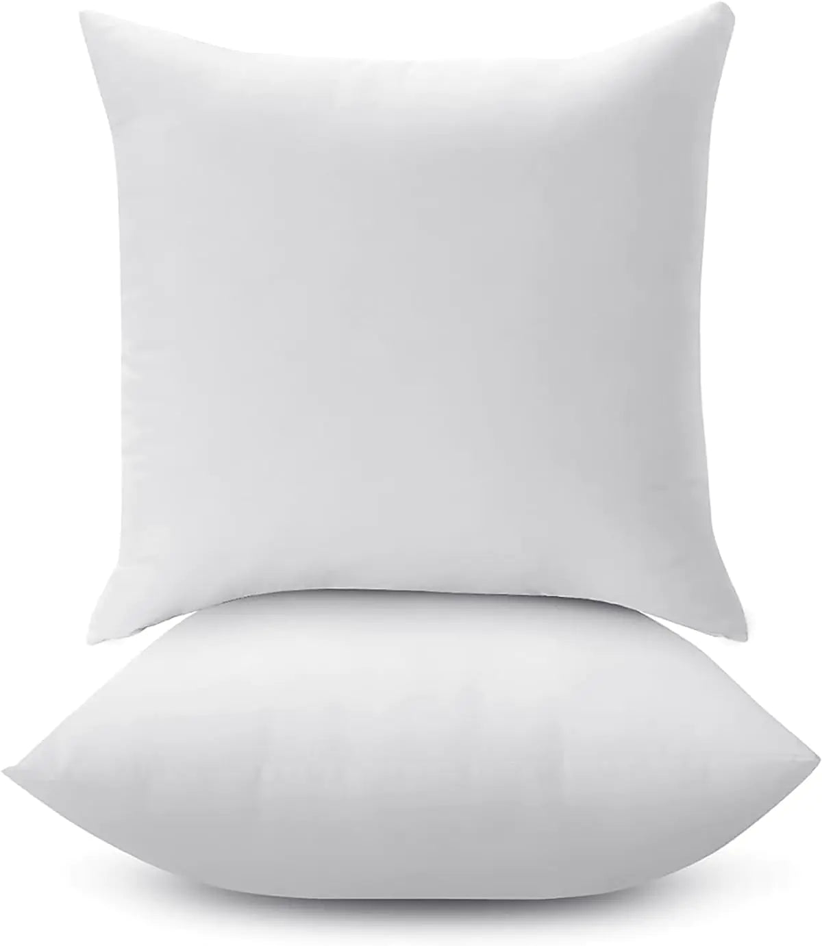 White 18 x 18 Throw Pillow Insert - Pack of 2