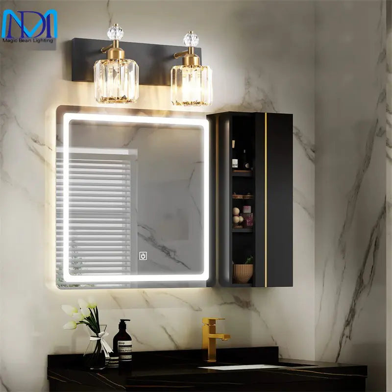 American Crystal Vanity Lighting for Bathroom Mirror