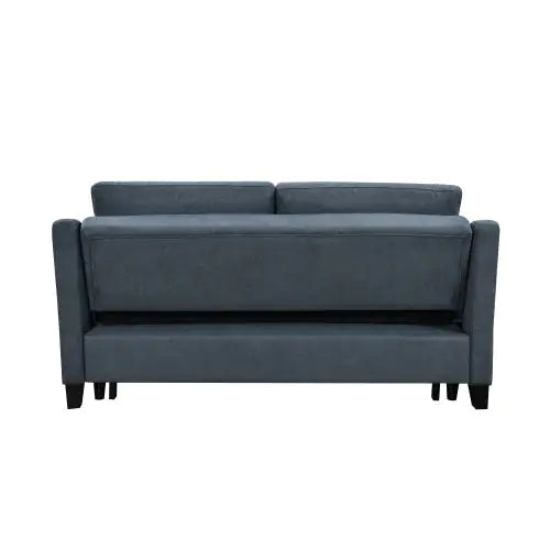 Dark Blue 3in-1 Convertible Queen Sofa Bed