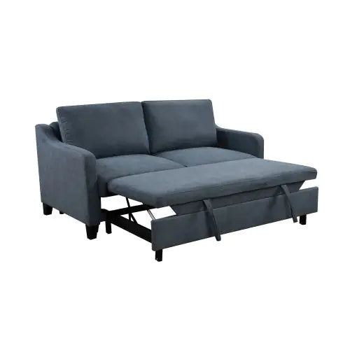 Dark Blue 3in-1 Convertible Queen Sofa Bed