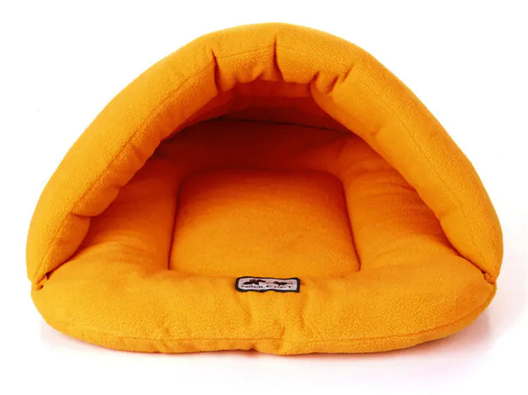 Luxury Warm Pet Bed with Candy Color Sleeping Bag