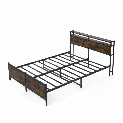Iron Bed Frame, Metal Bed Frame, Wrought Iron Bed Frame, Iron Platform Bed Frame