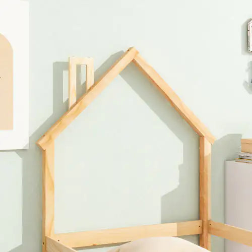 Twin Size Wood Floor Bed