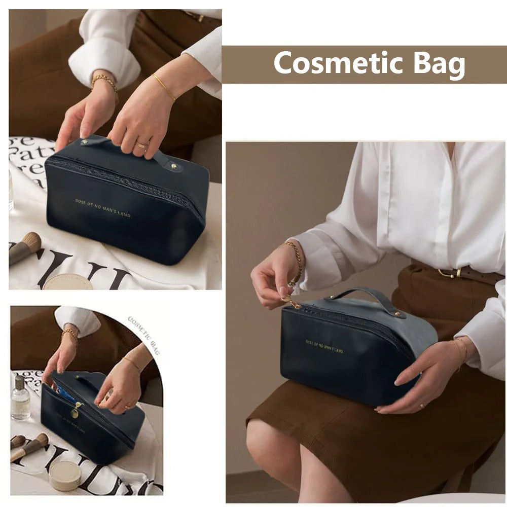 Luxury Makeup Organizer and Toiletry Kit Bag