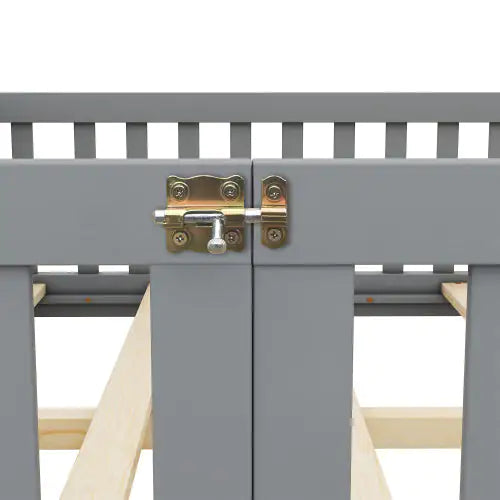 Gray Full Size Bed Floor Bed For Kids