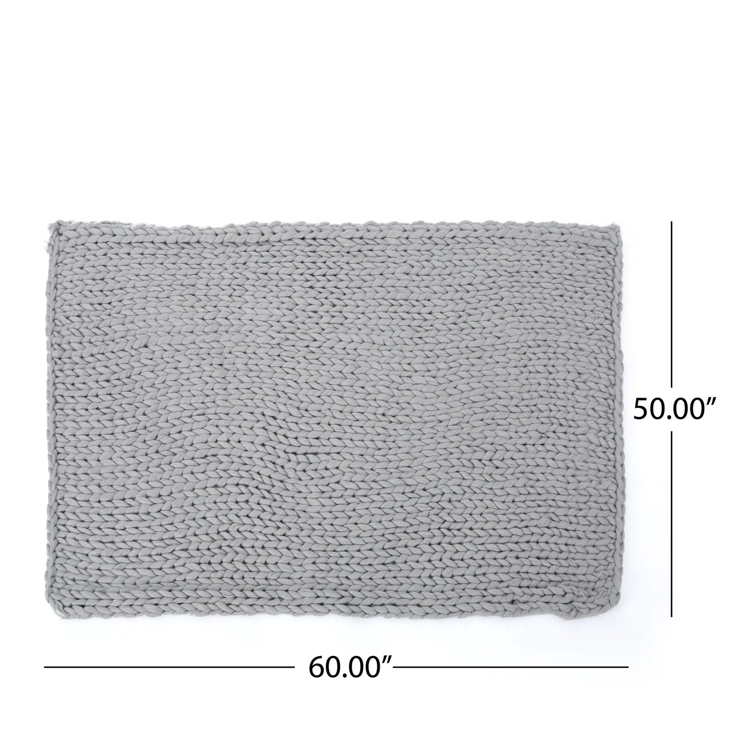 Knitted Weave Pattern Blanket