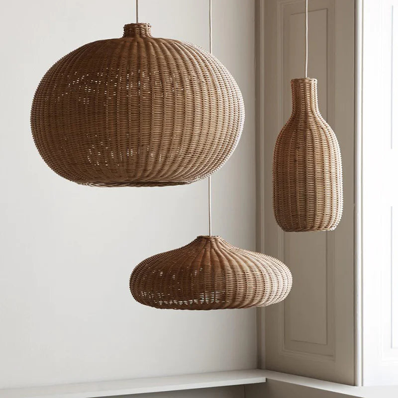 Handwoven Rattan Chandelier