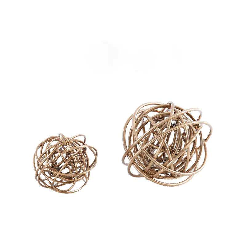 Modern Minimalist Iron Wire Ball Decor for Home