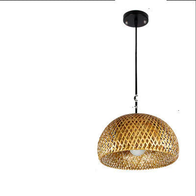 Bamboo Woven Chandelier
