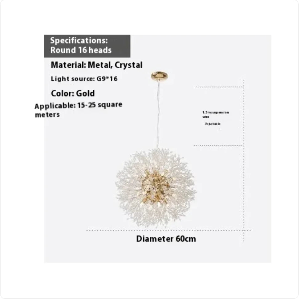 Dandelion Crystal Chandelier