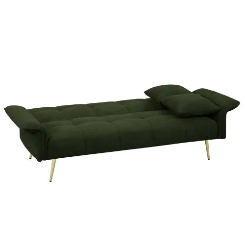 Convertible Futon Sofa Bed With Folding Armrests