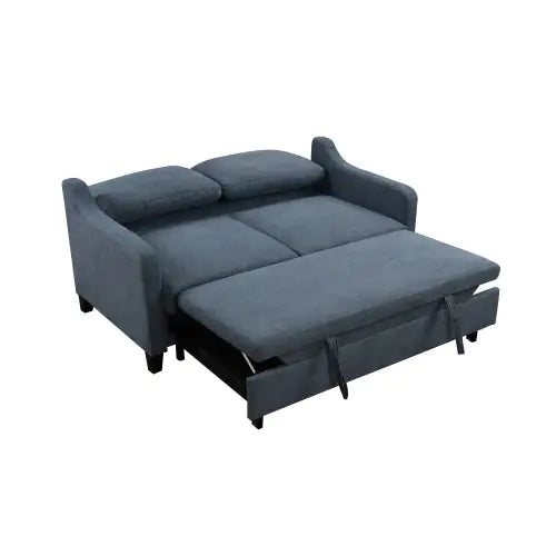 Dark Blue 3in-1 Convertible Queen Sofa Bed