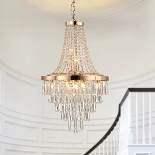 Large Golden Luxury Chandelier