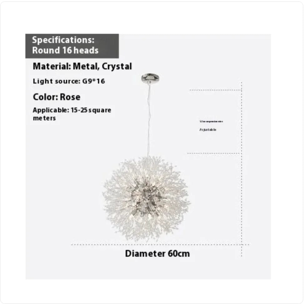 Dandelion Crystal Chandelier