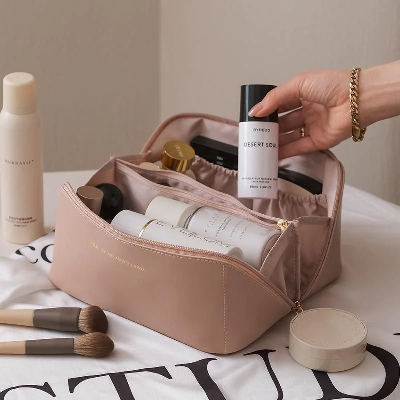 Luxury Makeup Organizer and Toiletry Kit Bag