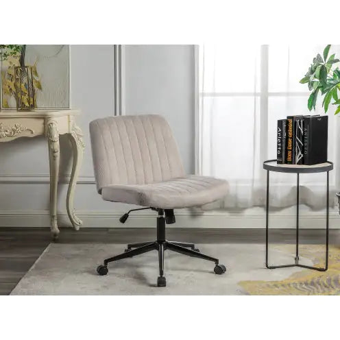 Wide Comfy Desk Chair with Wheels