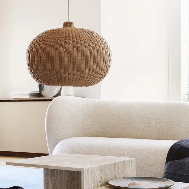 Handwoven Rattan Chandelier