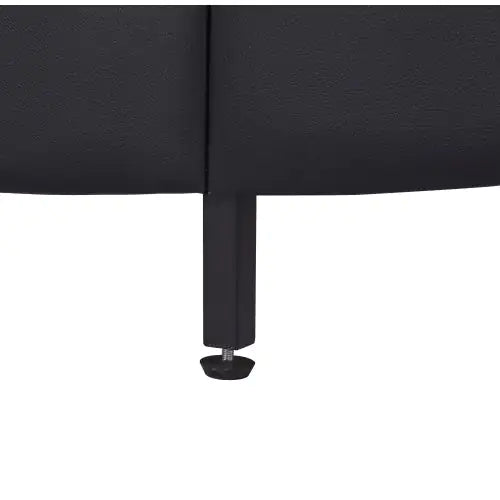 Black Full Size LED Light Bed Frame