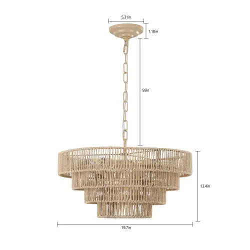 Bohemian Woven Chandelier