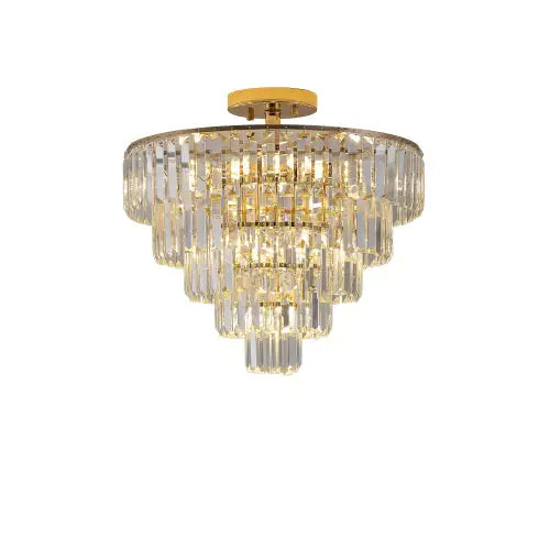 5-layer Golden Crystal Chandelier