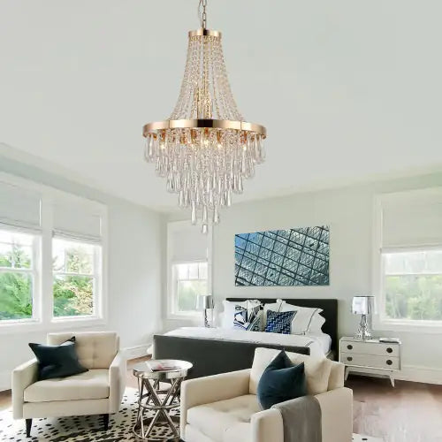 Large Golden Luxury Chandelier