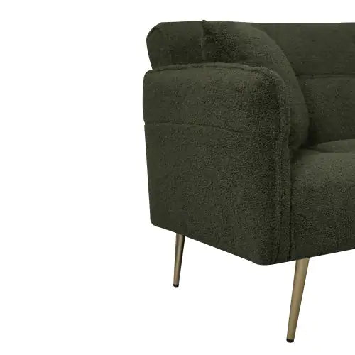 Convertible Futon Sofa Bed With Folding Armrests