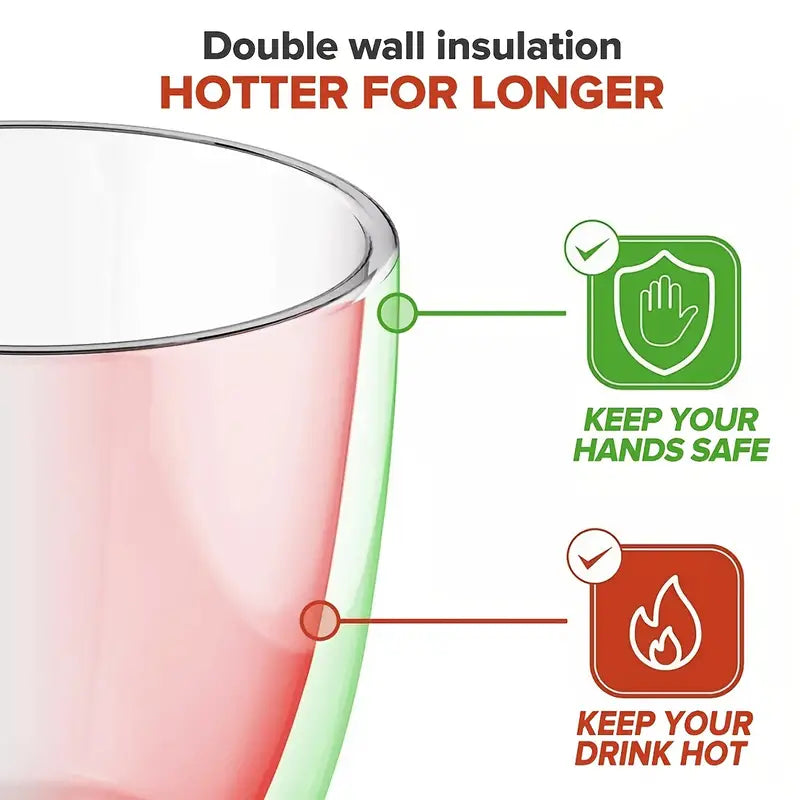 Double-Walled Glass Coffee Mugs