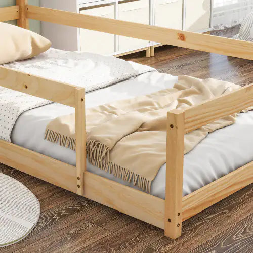 Twin Size Wood Floor Bed