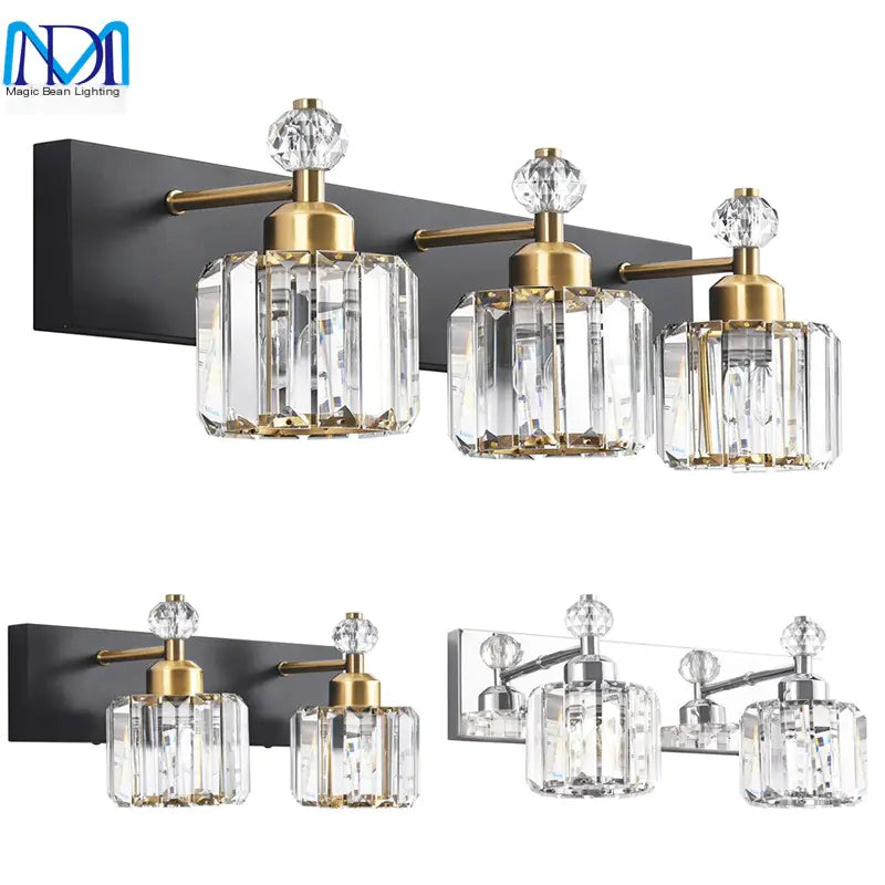 American Crystal Vanity Lighting for Bathroom Mirror