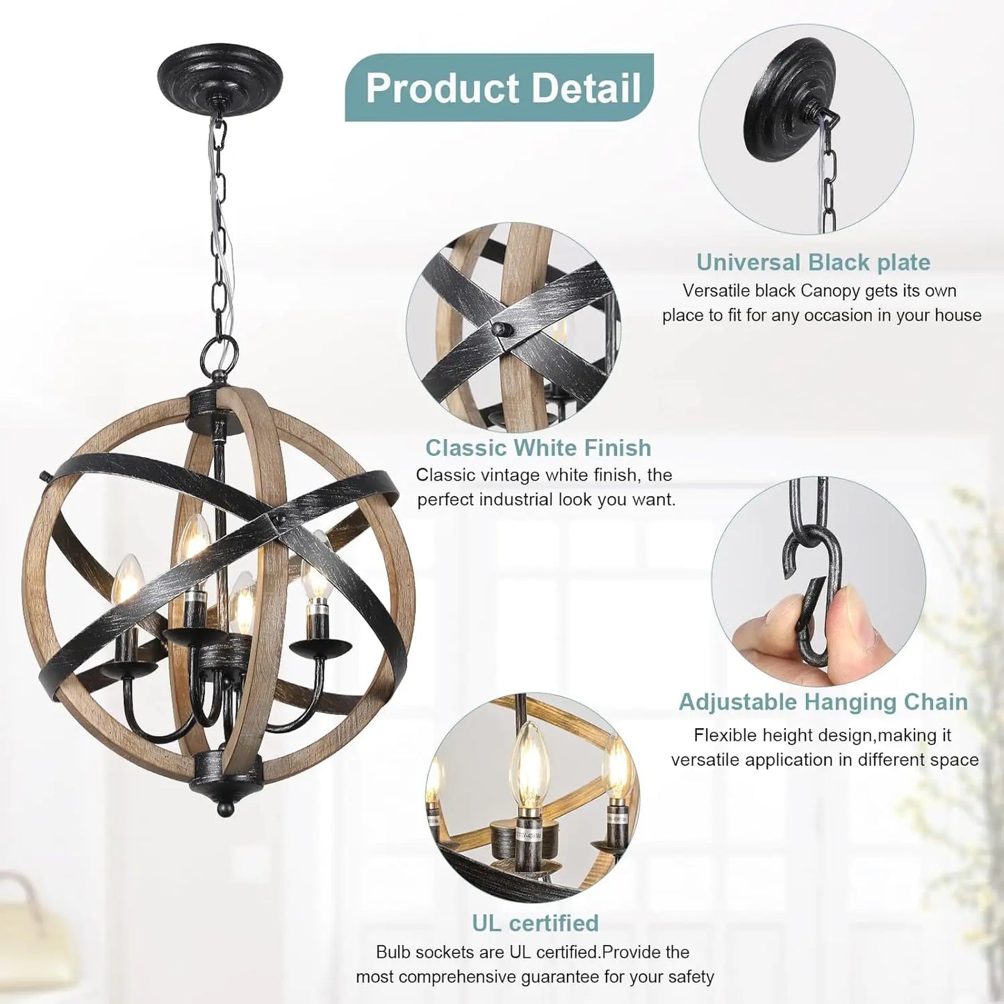 4 Height Adjustable Lamps