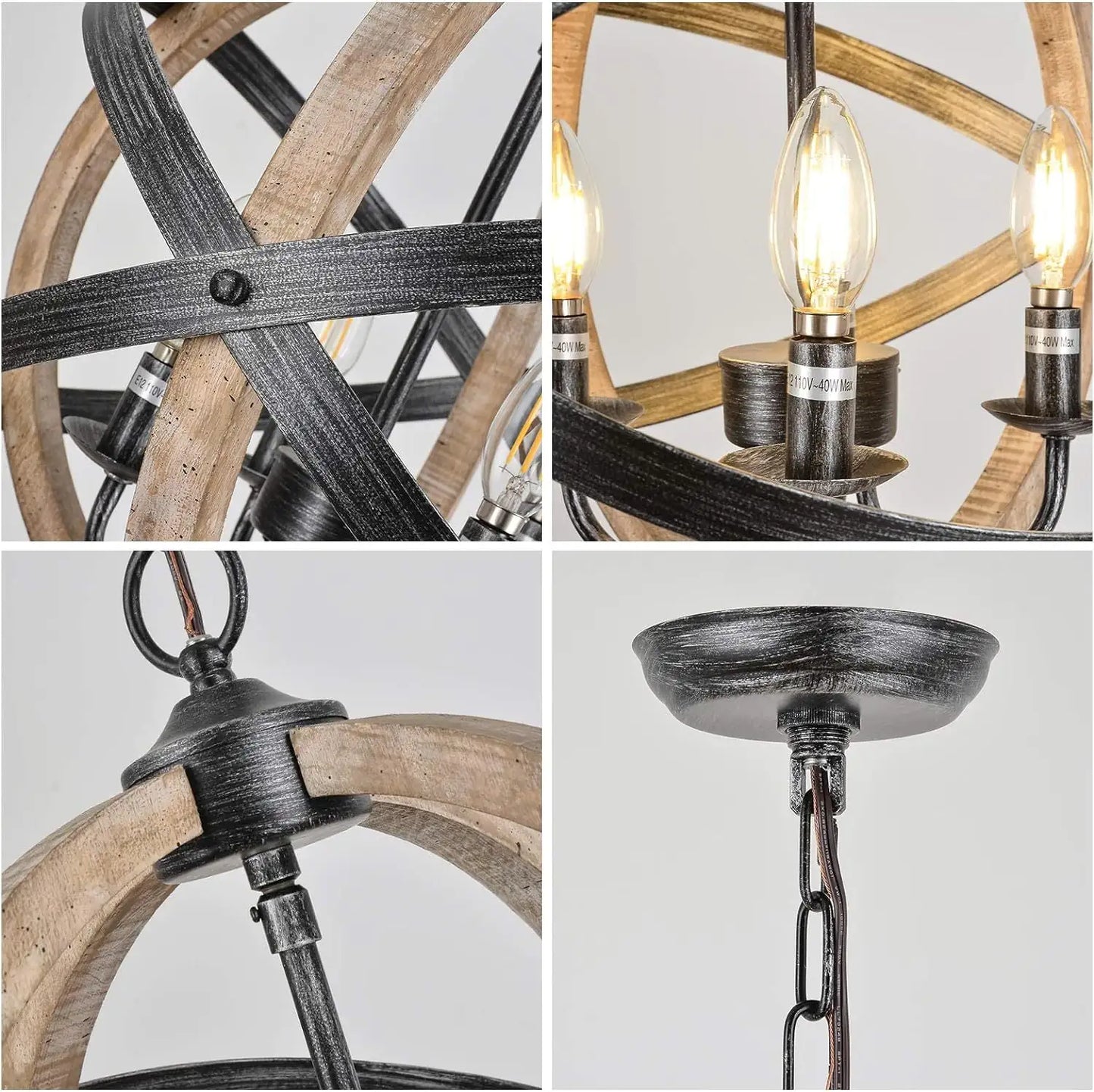 4 Height Adjustable Lamps