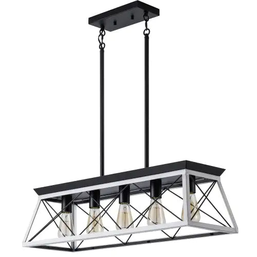 5 Lamps Farmhouse Chandelier