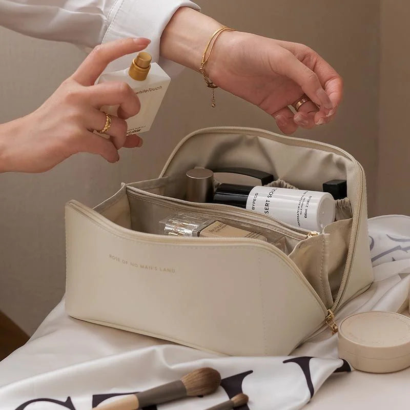 Luxury Makeup Organizer and Toiletry Kit Bag
