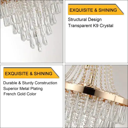 Large Golden Luxury Chandelier