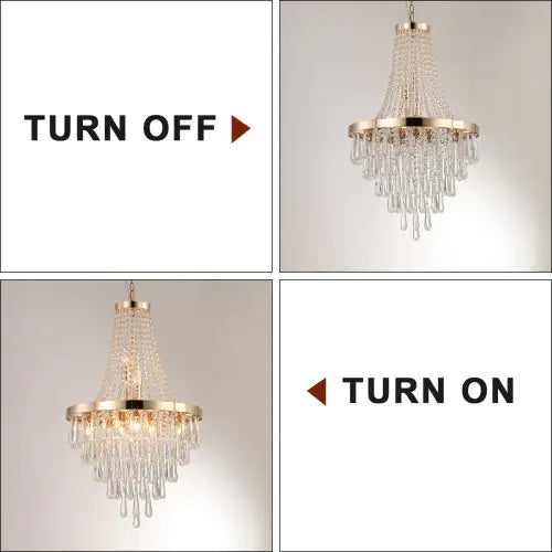 Large Golden Luxury Chandelier