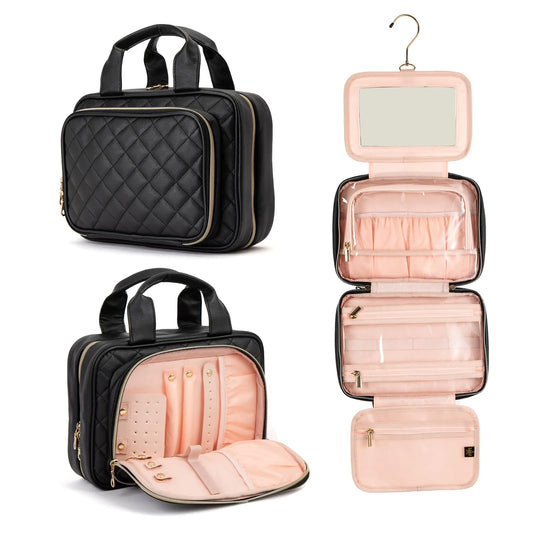Travel Toiletry Bag with Mirror