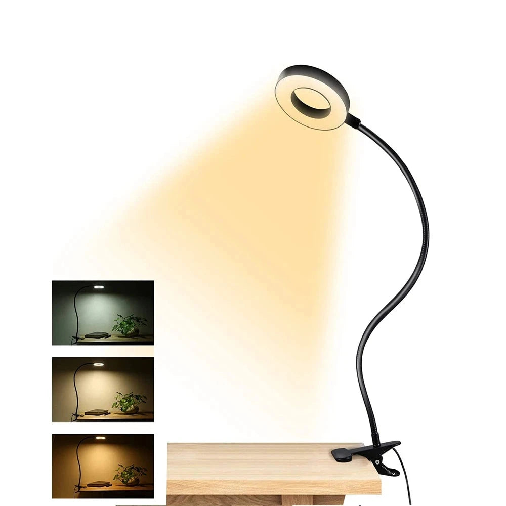 360° Flexible LEDs Clip Desk Lamp