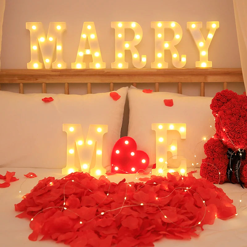 Wedding Decorative Alphabet Letter LED Light