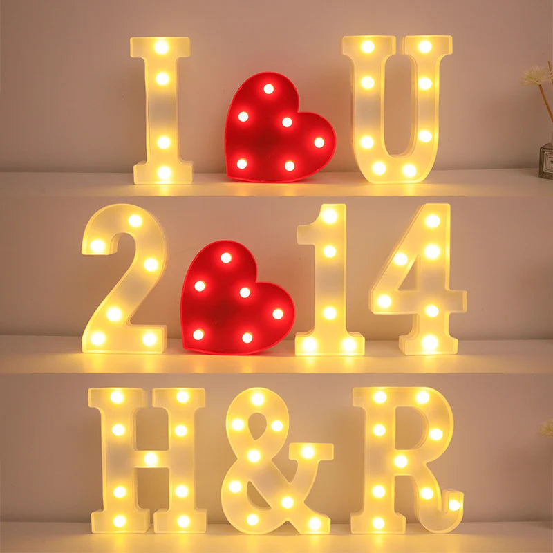 Wedding Decorative Alphabet Letter LED Light