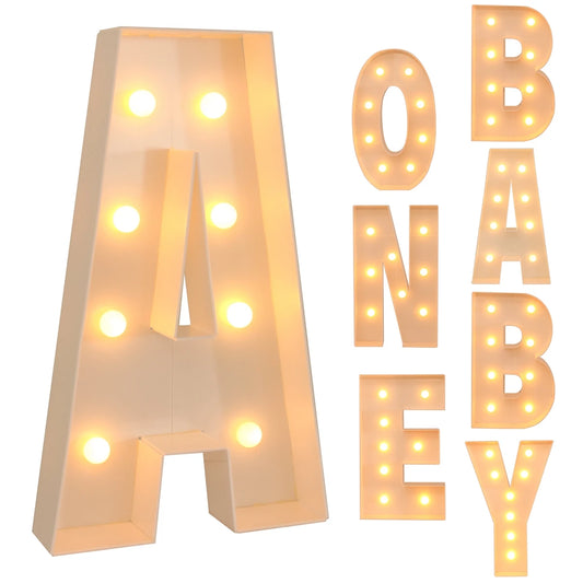 Giant Letter Led Light Name Balloon Frame