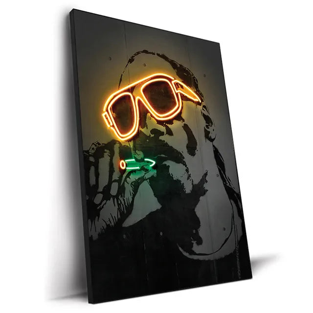 Neon Graffiti Artist Poster