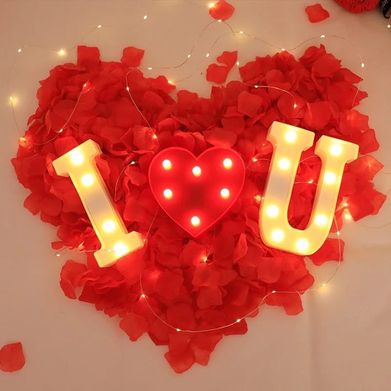 Wedding Decorative Alphabet Letter LED Light