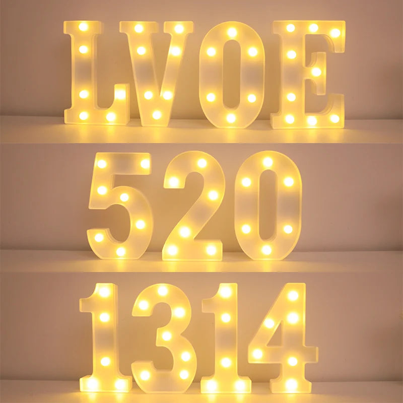 Wedding Decorative Alphabet Letter LED Light