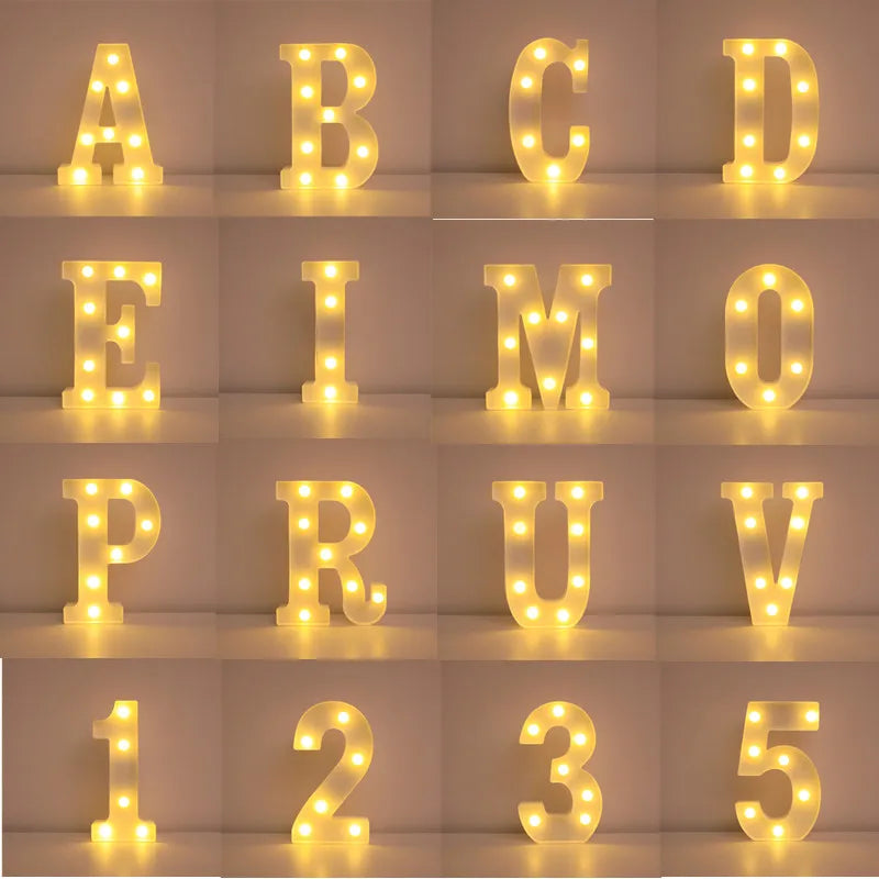 Wedding Decorative Alphabet Letter LED Light