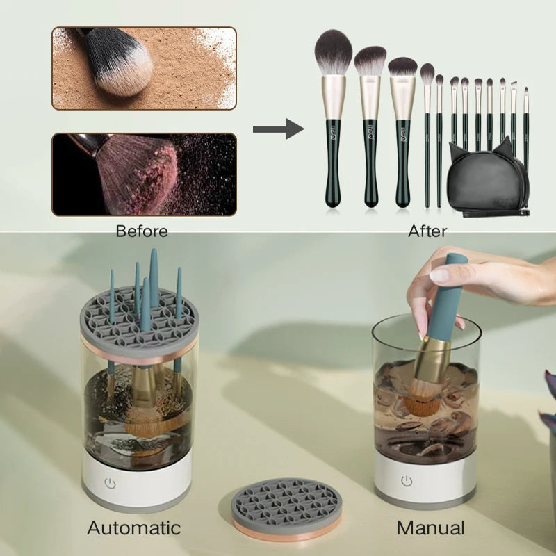 3 In 1 Electric Makeup Brush Cleaner