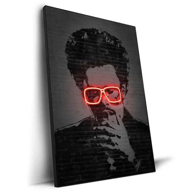 Neon Graffiti Artist Poster