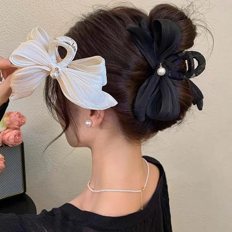 French Elegance Bow Hair Clip