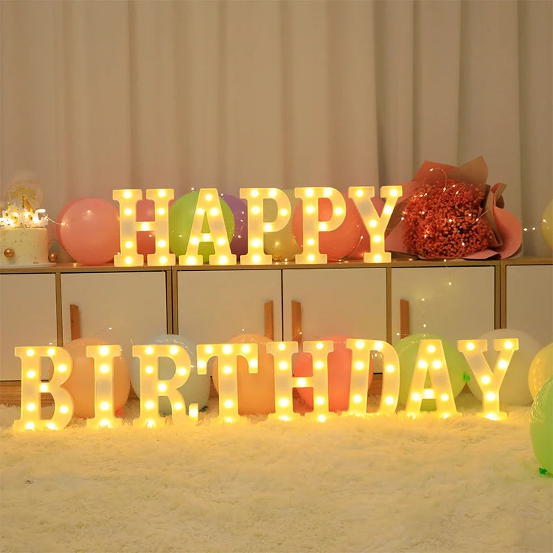 Wedding Decorative Alphabet Letter LED Light